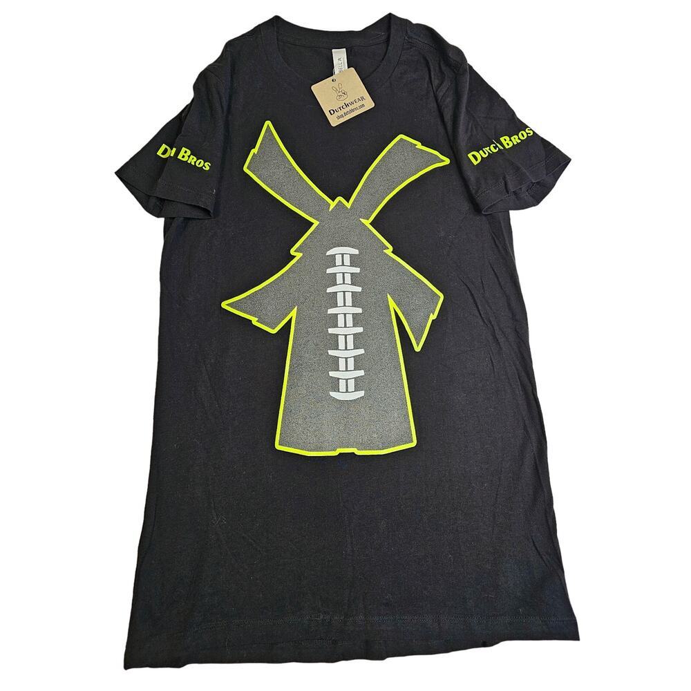 Dutch Bros Since 92 NWT M black green gray reflective image. Standout   T Shirt
